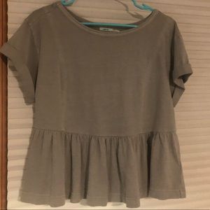 Urban Outfitters light green babydoll shirt